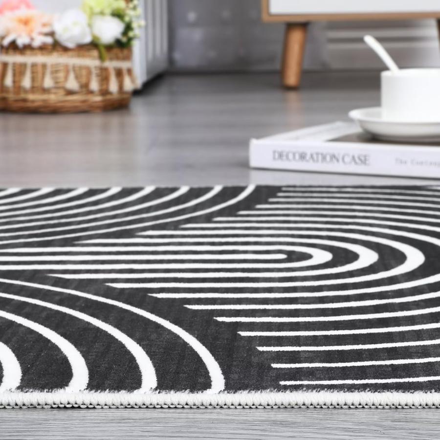 【並行輸入品】 GAOMON Washable Rug 6x9 Area Rugs for Living Room Modern Stripes_6