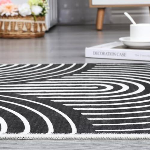 【並行輸入品】 GAOMON Washable Rug 6x9 Area Rugs for Living Room Modern Stripes_7