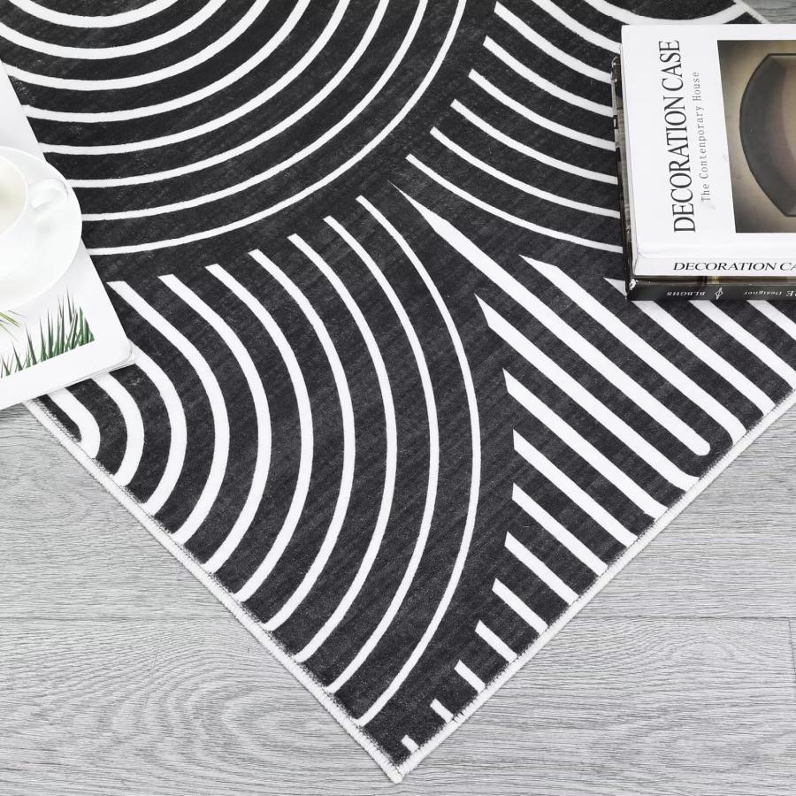 【並行輸入品】 GAOMON Washable Rug 6x9 Area Rugs for Living Room Modern Stripes_9