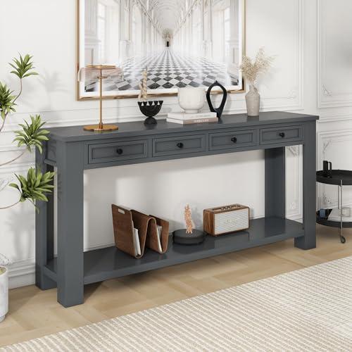 【並行輸入品】 Knocbel Console Table Hallway Sofa Entryway Side Table 63" Long