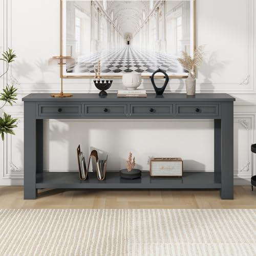 【並行輸入品】 Knocbel Console Table Hallway Sofa Entryway Side Table 63" Long