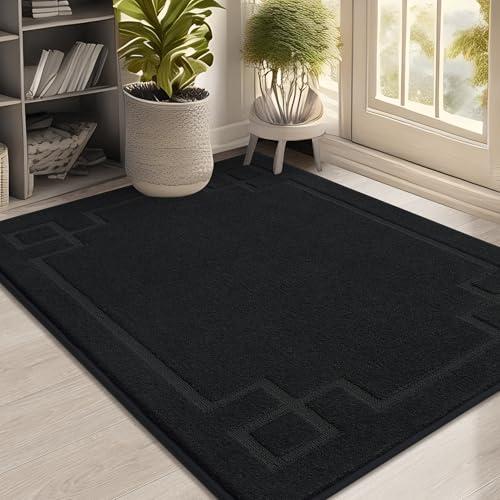 【並行輸入品】BEQHAUSE ドアマット ダートトラッパー 玄関マット 吸収性 ロープロファイル 滑り止め ウェルカムマット 洗濯可能 フロン_1