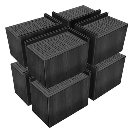 【並行輸入品】ANNKUT ベッドライザー 5インチ、家具ライザー ベッド/デスク/テーブル/ソファ、特大長方形ベッドフィットライザー、特大サイ_1