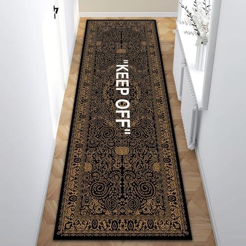 【並行輸入品】 Rugendary Keep Off Runner Rug for Kitchen Hallway Black Bronze S_1