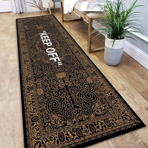 【並行輸入品】 Rugendary Keep Off Runner Rug for Kitchen Hallway Black Bronze S_4