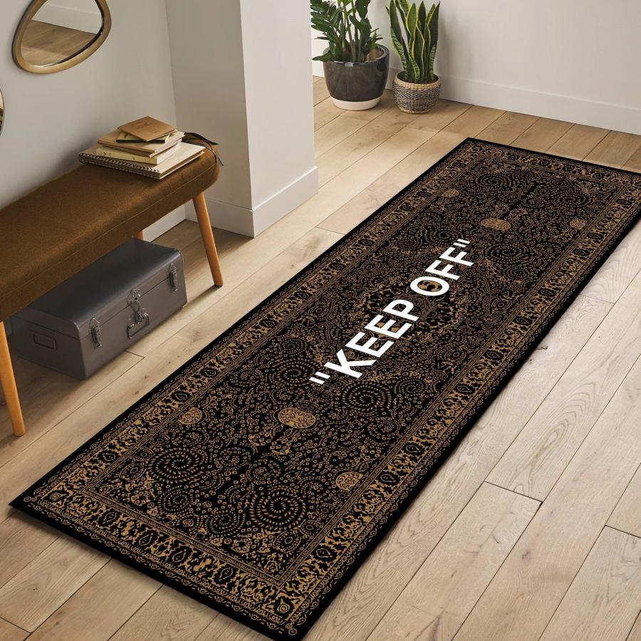 【並行輸入品】 Rugendary Keep Off Runner Rug for Kitchen Hallway Black Bronze S_9