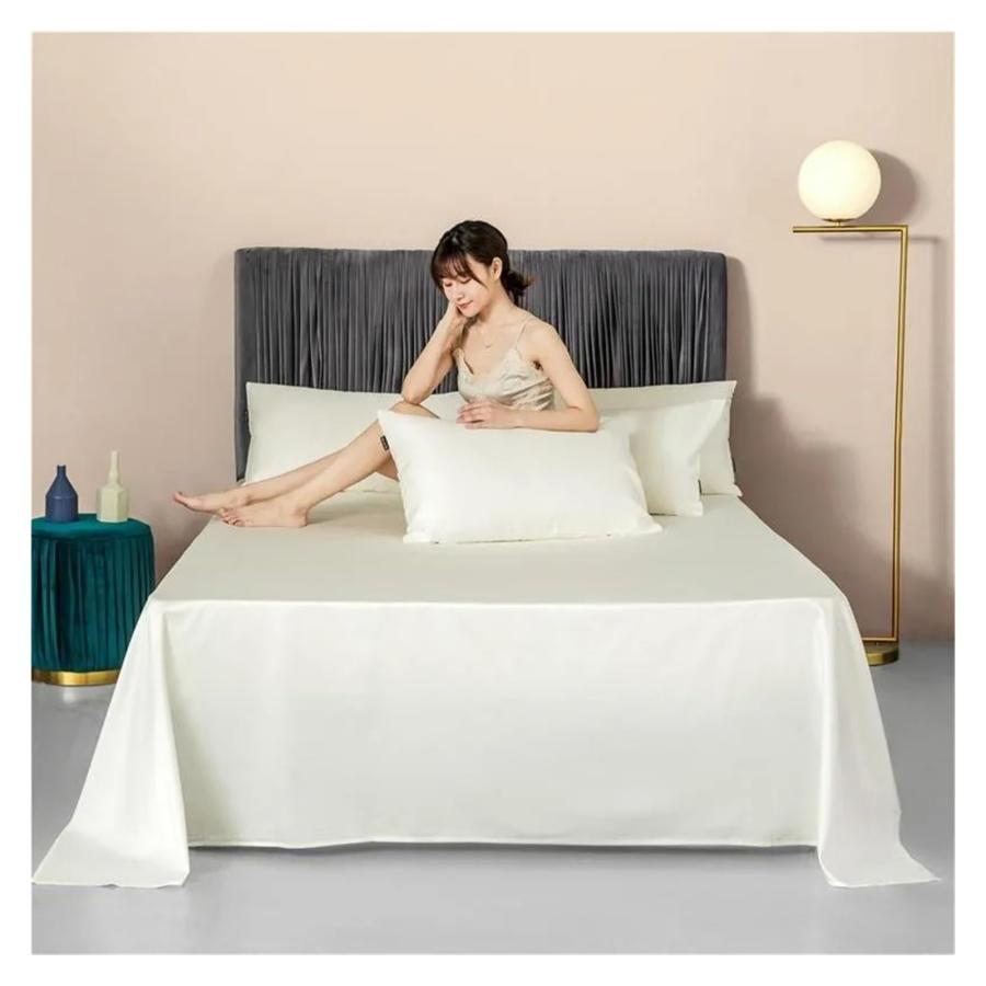 【並行輸入品】 ADovz Yellow Solid Color Duvet Cover Set 400TC Egyptian Cotton L