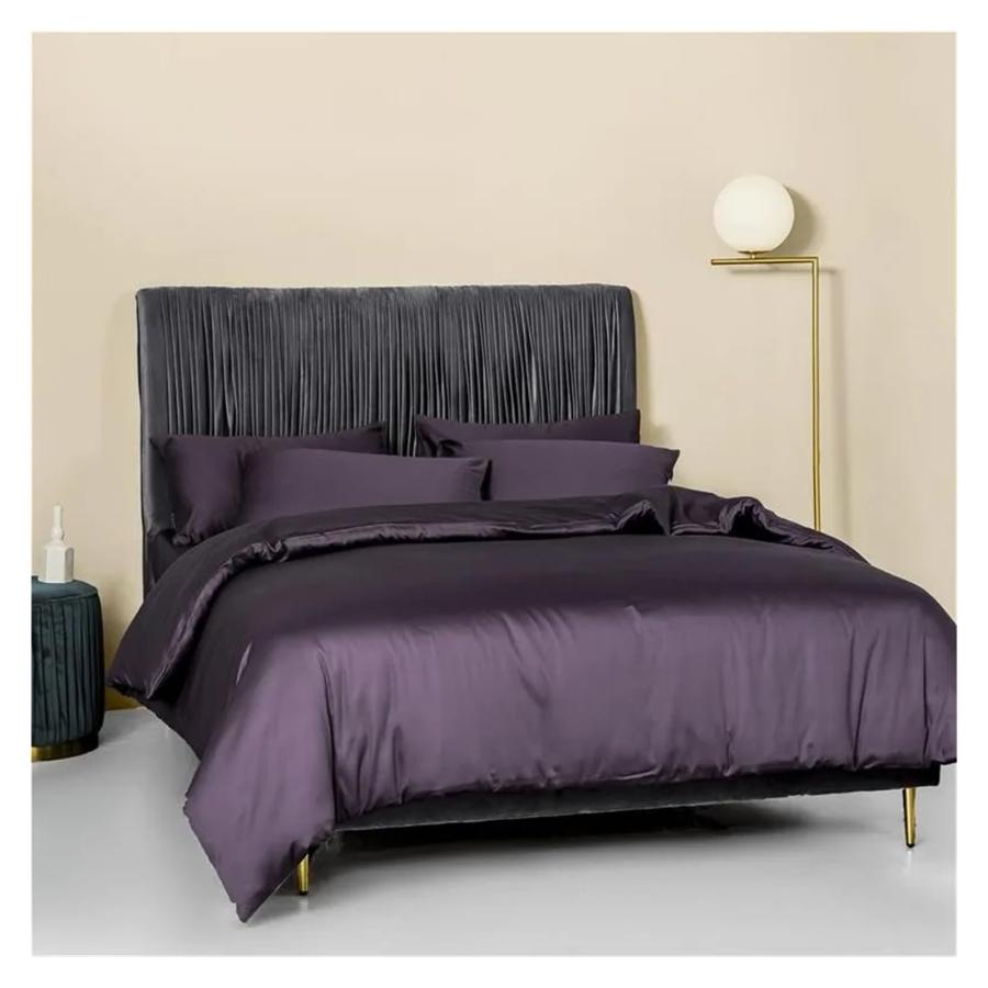 【並行輸入品】 ADovz Yellow Solid Color Duvet Cover Set 400TC Egyptian Cotton L