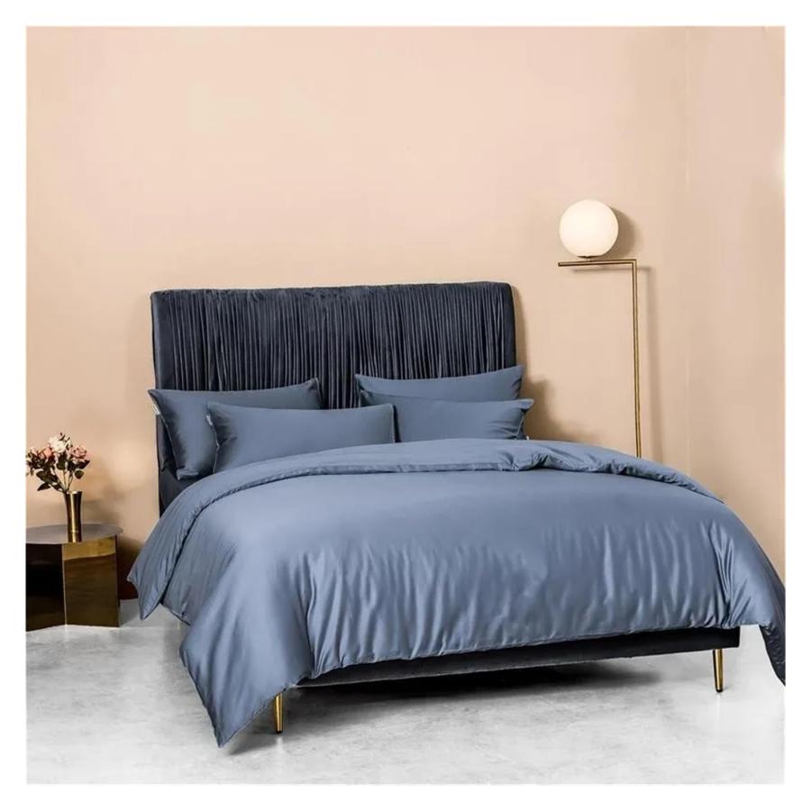 【並行輸入品】 ADovz Yellow Solid Color Duvet Cover Set 400TC Egyptian Cotton L