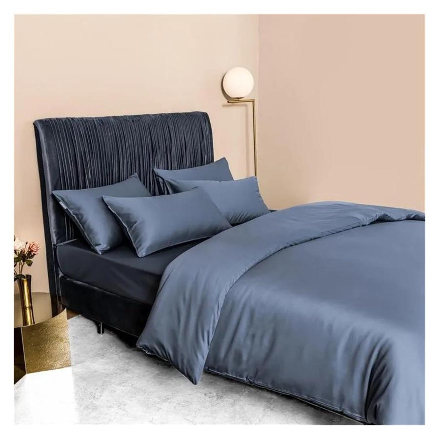 【並行輸入品】 ADovz Yellow Solid Color Duvet Cover Set 400TC Egyptian Cotton L