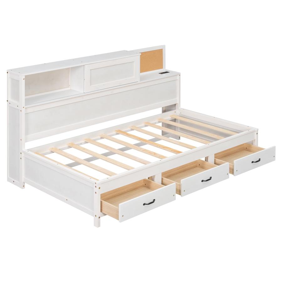 【並行輸入品】 Merax Twin Size Daybed， Wooden Twin Daybed Frame with 3 Storage_6