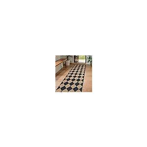 【並行輸入品】Lahome 市松 イージー ジュート ランナー ラグ 2x8 廊下 キッチン ランナー ラグ ノンスリップ 洗濯可能 アウトドア_2