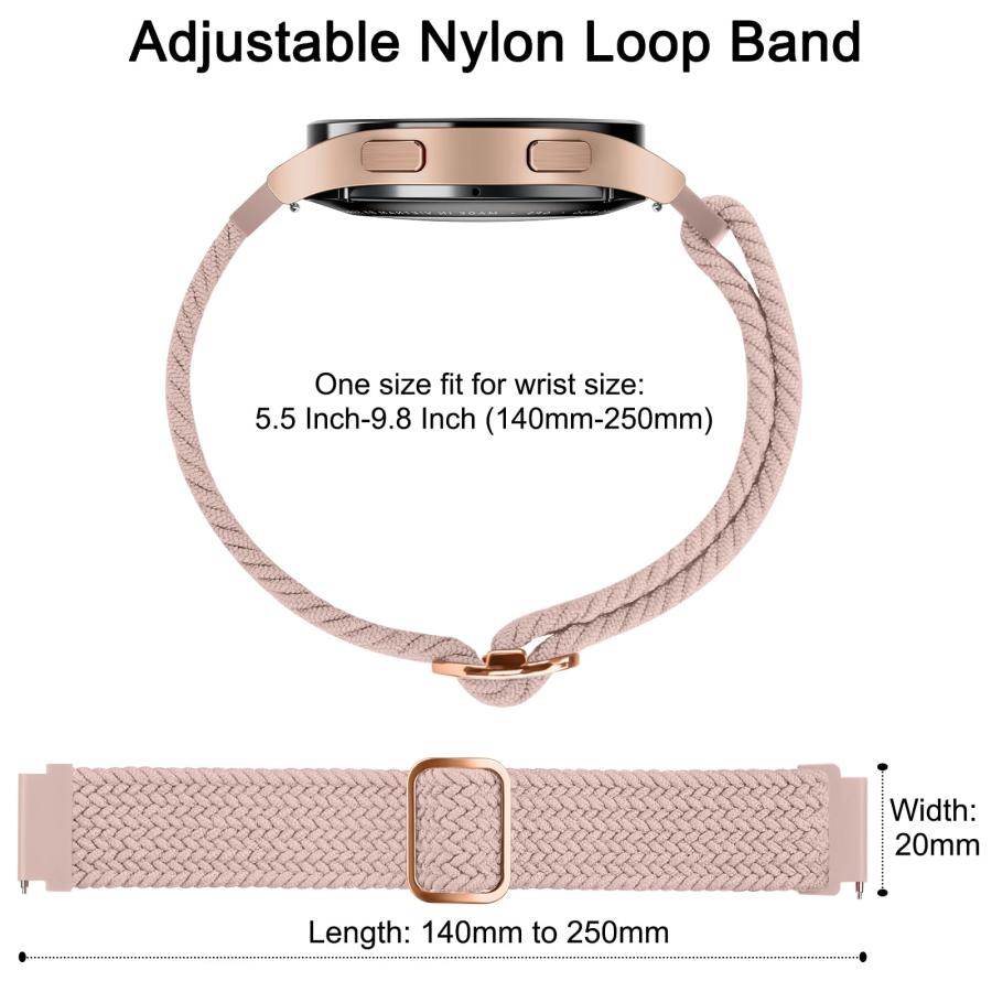 【並行輸入品】 Vancle Braided Solo Loop Band for Amazfit GTR 4 / GTR 3 Pro / GT_9