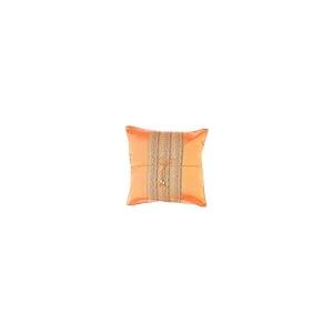 【並行輸入品】 Avarada 16x16 Inch (40x40 cm) Striped Crepe Decorative Throw Pil_2