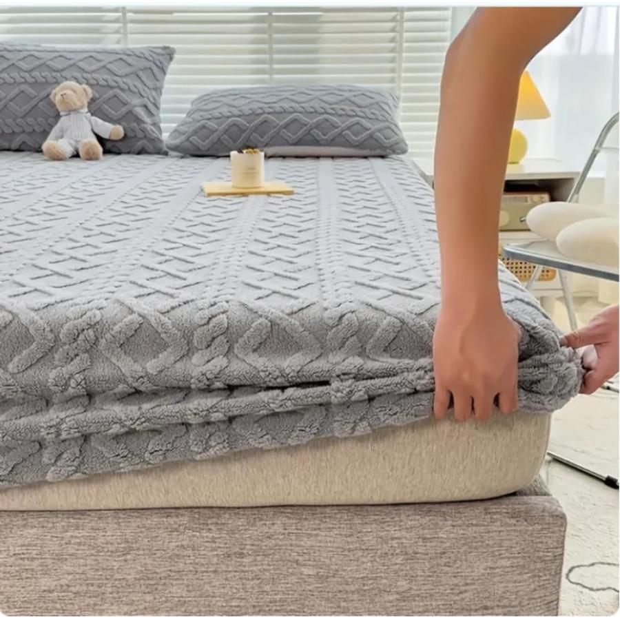 【並行輸入品】 YOCOVER Flannel Mattress Protector for Cal King Queen Full Twin，