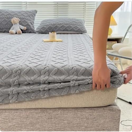 【並行輸入品】 YOCOVER Flannel Mattress Protector for Cal King Queen Full Twin，