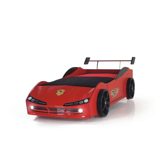 【並行輸入品】 HomeStock Twin Car Bed for Kids   Woody Race Car Bed Frame   Boyの画像