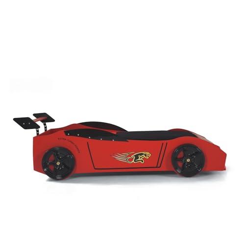 【並行輸入品】 HomeStock Twin Car Bed for Kids   Woody Race Car Bed Frame   Boyの画像