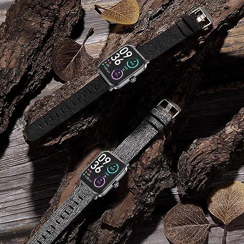 【並行輸入品】Lamshaw EGQINRスマートウォッチバンドに対応。18mm通気性ナイロン織生地交換用アクセサリーストラップ EGQINR_4