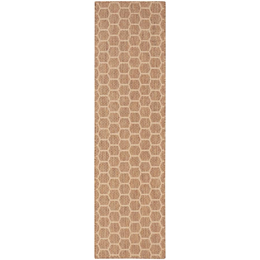 【並行輸入品】 Nourison Home Reversible Indoor Outdoor Natural 2' x 6' Area Rug