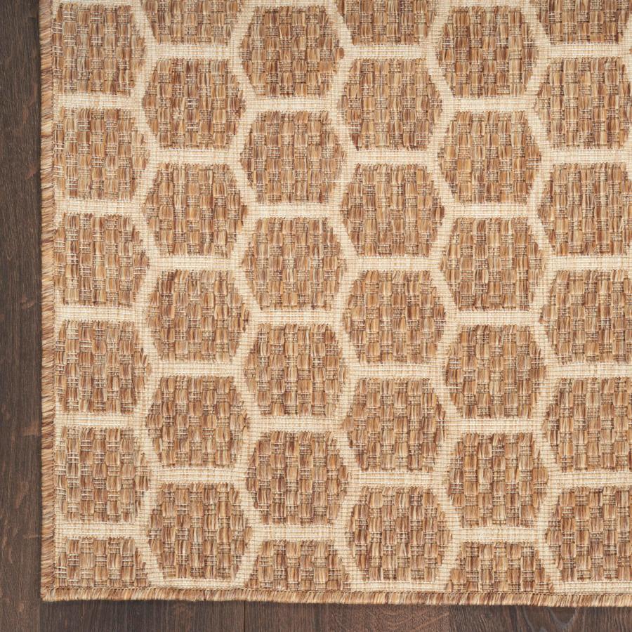 【並行輸入品】 Nourison Home Reversible Indoor Outdoor Natural 2' x 6' Area Rug