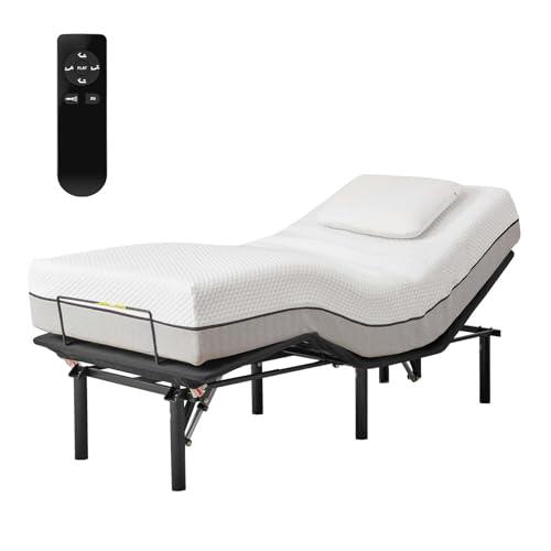 【並行輸入品】 FTOPBTB Adjustable Bed Frame Twin XL， Ergonomic Electric Bed Bas_1