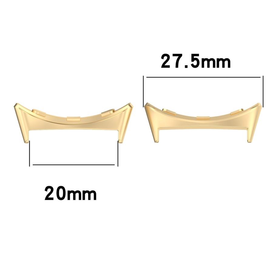 【並行輸入品】Hooxue 20mm ステンレススチールメタルウォッチバンド接続アダプター交換可能バンド Google Pixel Watchの画像