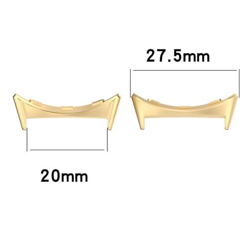 【並行輸入品】Hooxue 20mm ステンレススチールメタルウォッチバンド接続アダプター交換可能バンド Google Pixel Watchの画像