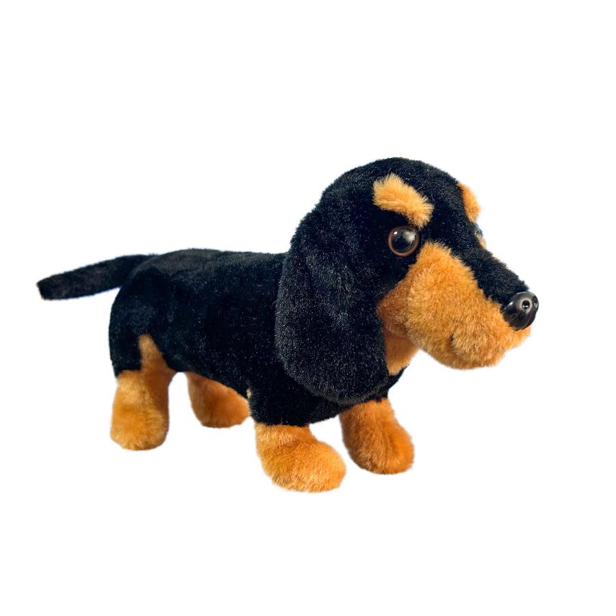 リアルファー　フォックス　レキッシュ　ブラック　犬ぬいぐるみ リアルファー フォックス レキッシュ ブラック 犬ぬいぐるみ リアル