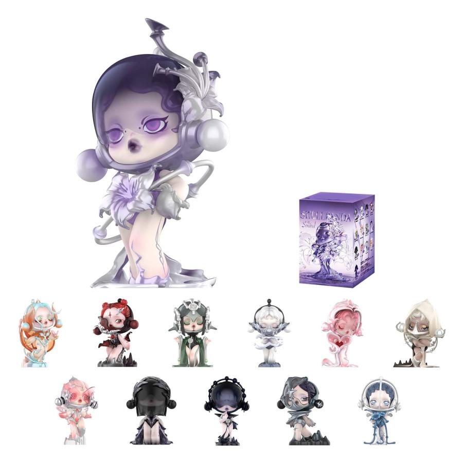 並行輸入品】POP MART SKULLPANDA サウンドシリーズフィギュア、スカル