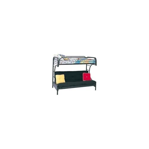 【並行輸入品】 HomeStock Vintage Vogue Twin/Full Futon Bunk Bed, Black   Converの画像