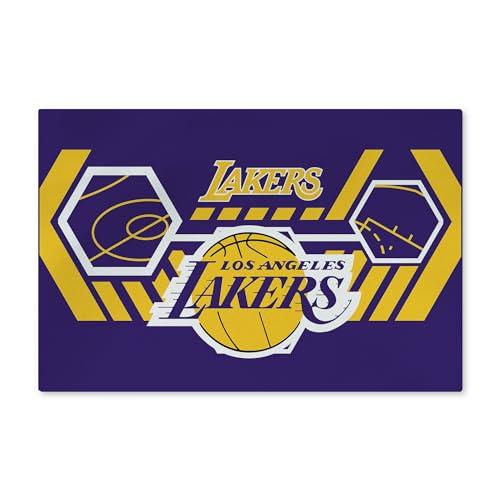 【並行輸入品】Northwest NBA ロサンゼルス・レイカーズ 洗えるラグ、50.8 cm x 81.3 cm、アジャイル Northwes_1