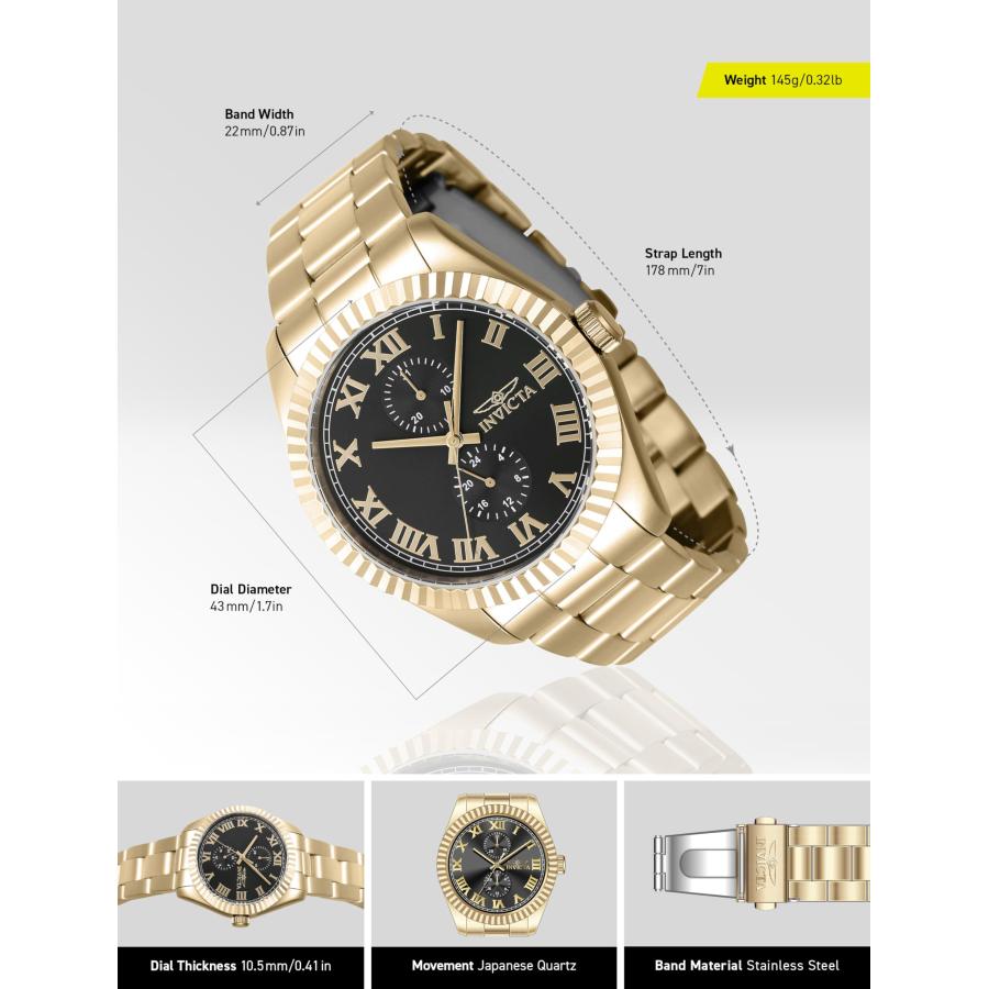 並行輸入品】Invicta Specialty メンズ 43mm ステンレススチール 