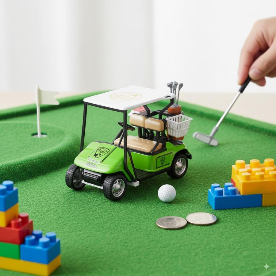 並行輸入品】LOGOFUN ミニゴルフカート像 ミニチュアゴルフカート