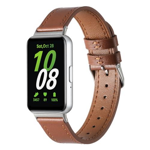 【並行輸入品】Galaxy Fit 3用レザー交換用バンド、レザースポーツフィットネスストラップ、Samsung Galaxy FIT 3 SMの画像