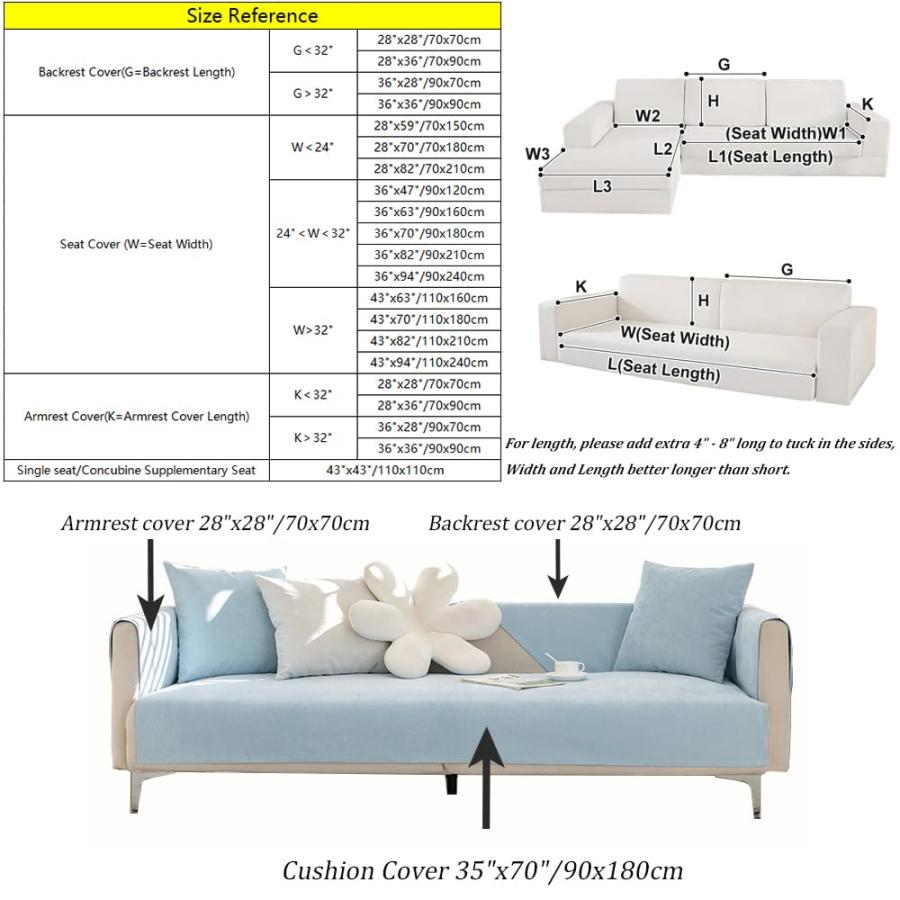 【並行輸入品】ペット用防水カウチカバー、ソファー用デュアル防水カウチカバー、犬と猫用防水カウチプロテクター、ノンスリップソファカバー 洗えるクッ_2
