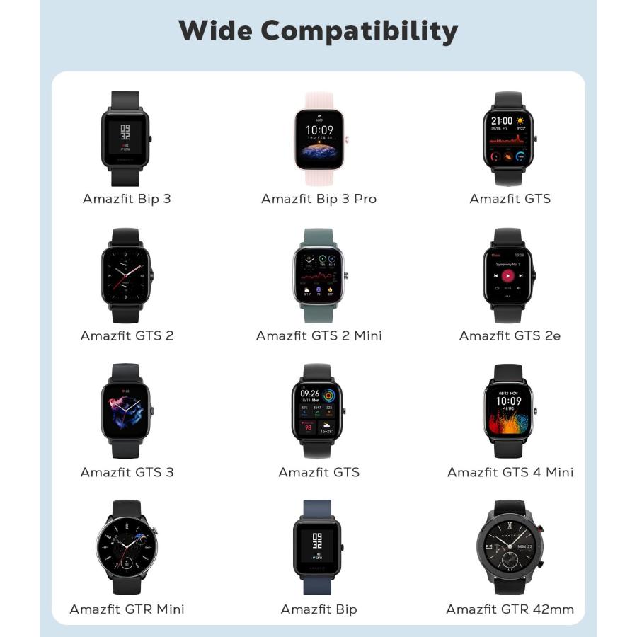 【並行輸入品】 Astorgos 3 Pack Stretchy Nylon Bands Compatible with Amazfit Act_3