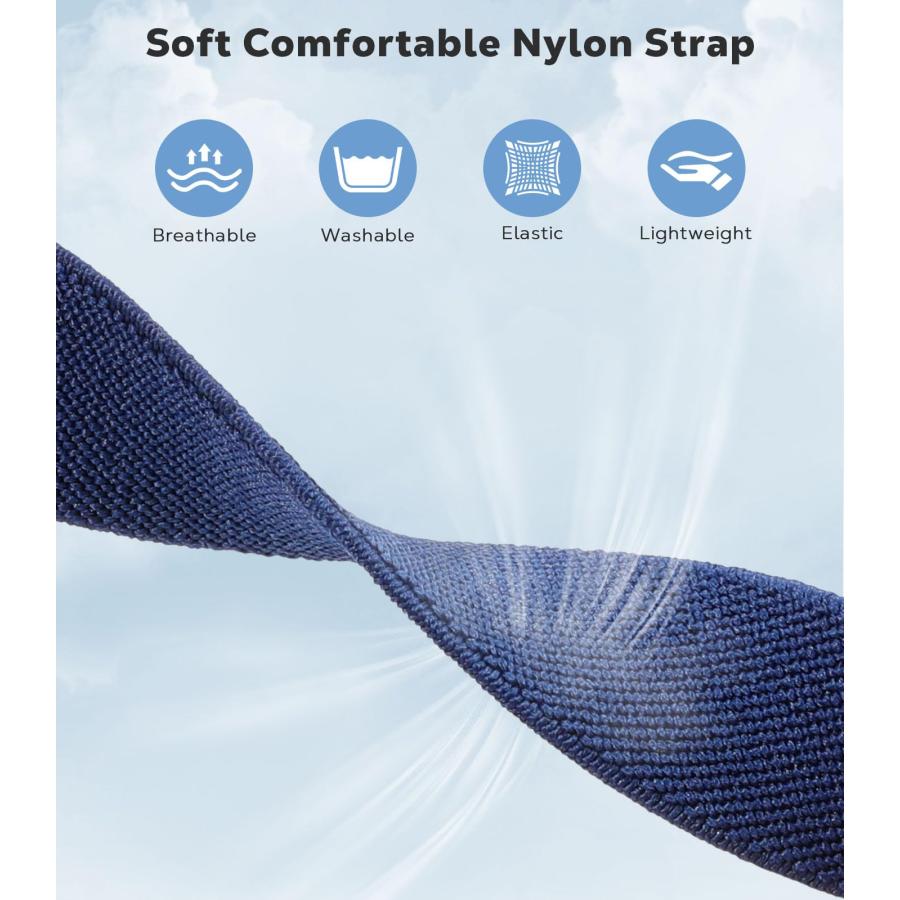 【並行輸入品】 Astorgos 3 Pack Stretchy Nylon Bands Compatible with Amazfit Act_6