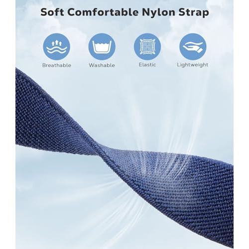 【並行輸入品】 Astorgos 3 Pack Stretchy Nylon Bands Compatible with Amazfit Act_7