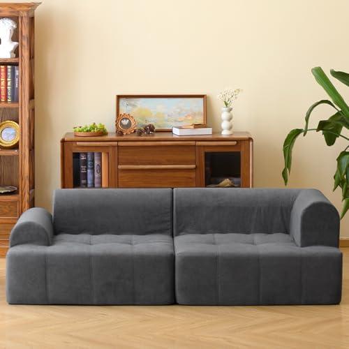 【並行輸入品】N&Vフォームソファ(グレー) N&V Foam Sofa， Made with All Foam， Great for Livi_1