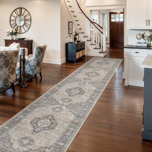 【並行輸入品】 Lahome Oriental Hallway Runner Rug， 2.5x12 Washable Runners for_1