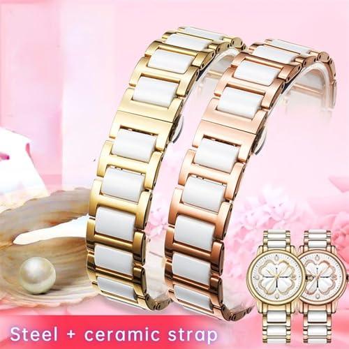 【並行輸入品】 dongrif Ceramic Bracelet Stainless Steel Combination watchband f_7
