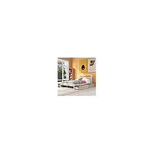 【並行輸入品】 Generic Queen Size Metal Platform Bed Frame with Four Drawers,Soの画像