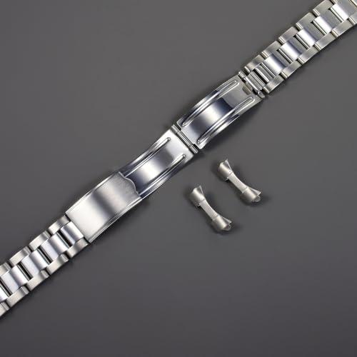 20mm メタル時計バンド ステンレス ANGUS ジュビリー ブレスレット 