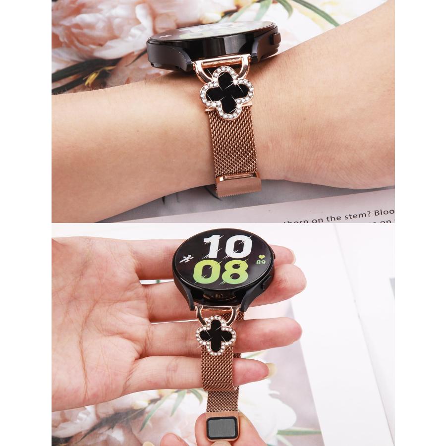 【並行輸入品】JOYOZY ステンレススチール磁気バンド Samsung Watchバンド/Galaxy Watch 4/5に対応 20mm/4_9