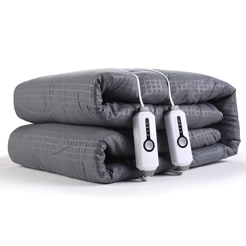 【並行輸入品】 SUNNY HEAT Electric Mattress Pad King Size 78''x80''， 4 Heating