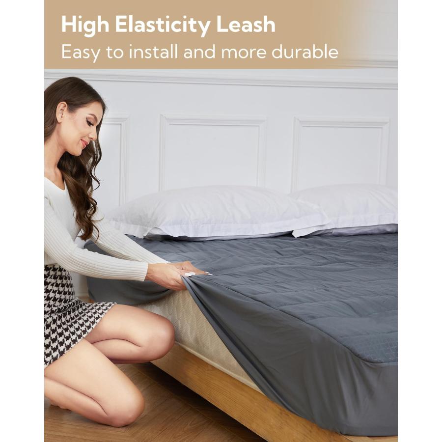 【並行輸入品】 SUNNY HEAT Electric Mattress Pad King Size 78''x80''， 4 Heating