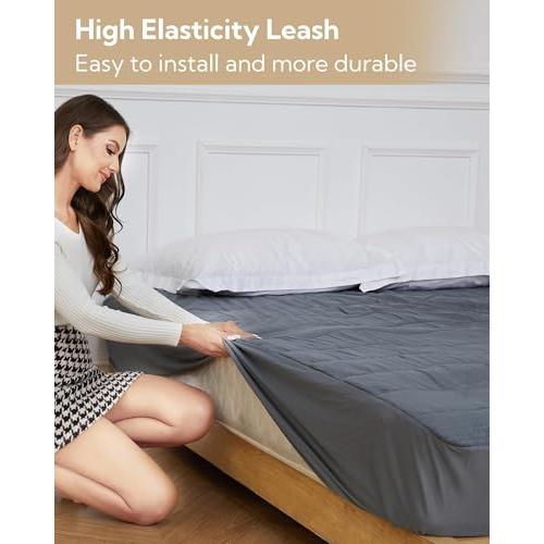 【並行輸入品】 SUNNY HEAT Electric Mattress Pad King Size 78''x80''， 4 Heating