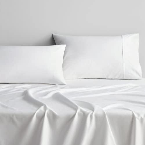 【並行輸入品】 snowhomes 4 Pcs Bed sheets 800 Thread Count 100% Cotton White Ca
