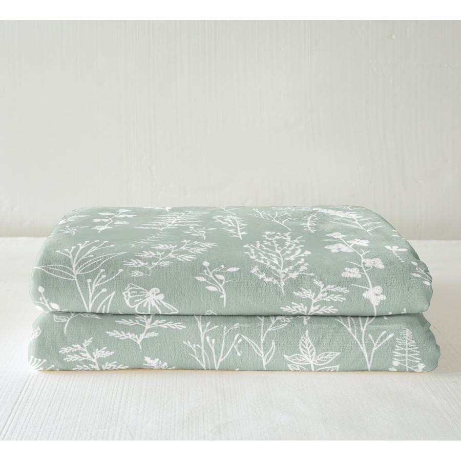 【並行輸入品】 Feelyou Vintage Printed Sherpa Blanket Cute Floral Fleece Throw_9